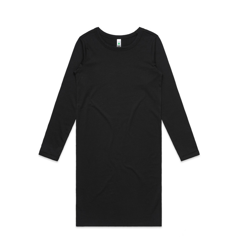 Women's Mika Organic L/S Dress in Black