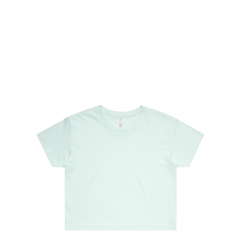 Women's Crop Tee in Seafoam