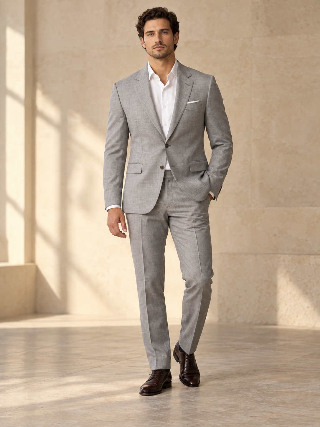 Silver Grey City Suit — design visualization